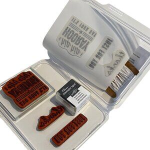 Stampin' Up! Horray Its Your Day Thanks & For You Rubber Stamp Set Kit